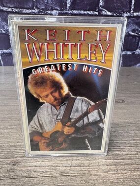 Vintage 1990 Keith  Whitley Greatest Hits Cassette - Gold & Black Cover